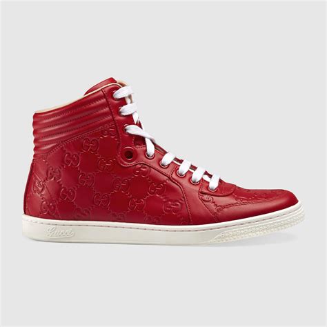 gucci canvas high top|gucci signature high top sneaker.